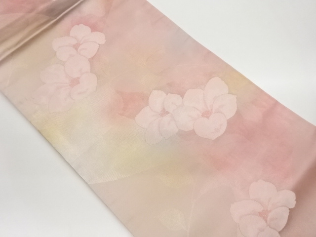 JAPANESE NAGOYA OBI / WOVEN WAVY STRIPE